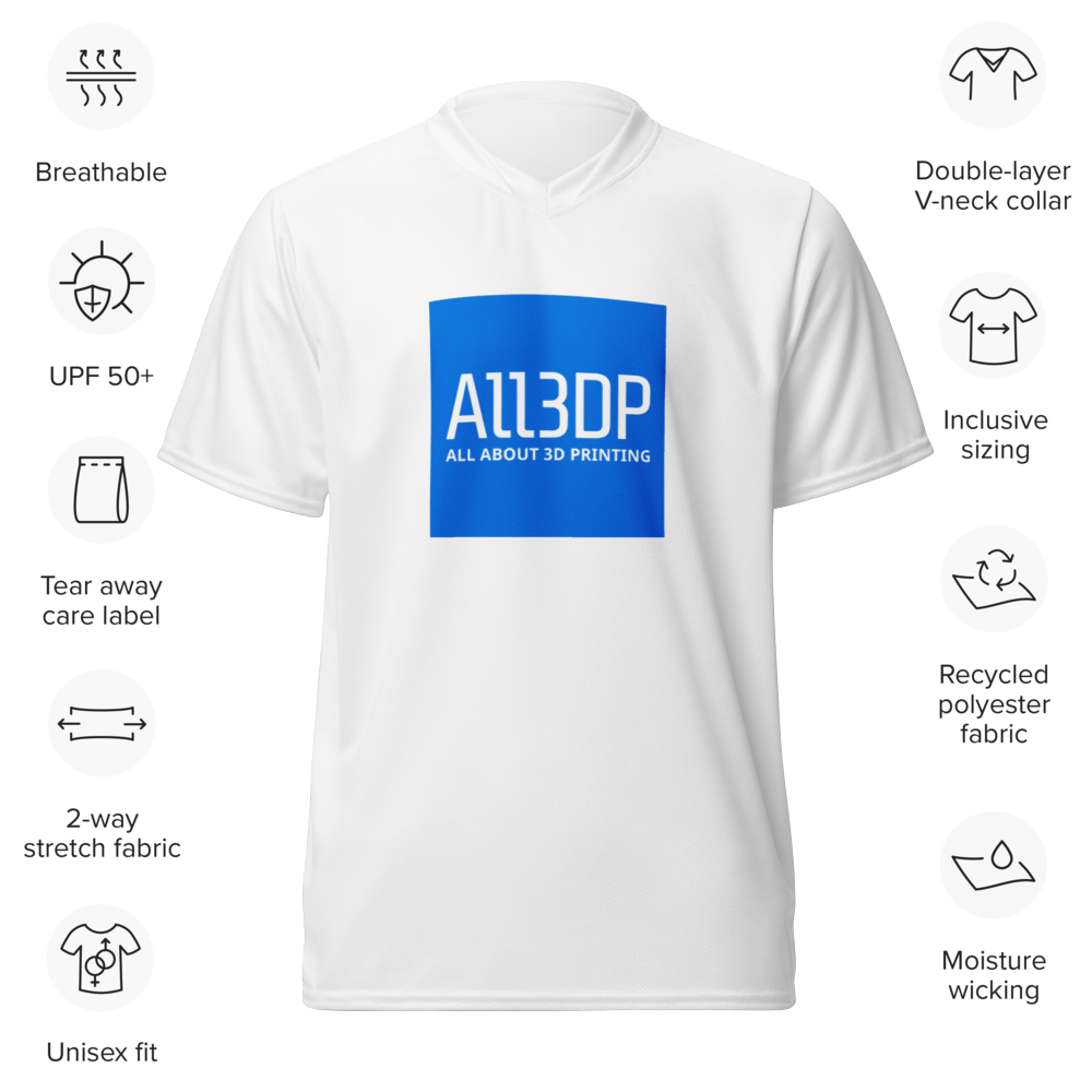 All3DP recycled unisex sports jersey